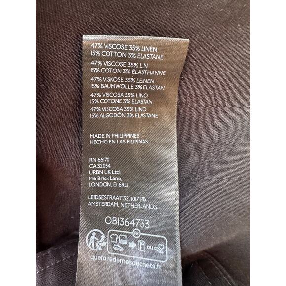 MAEVE by Anthropologie The Colette Ponte Crop Wide-Leg Black Pants - Picture 8 of 9